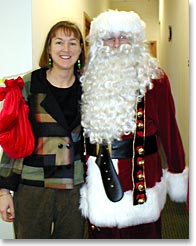photo: Kathy and Santa