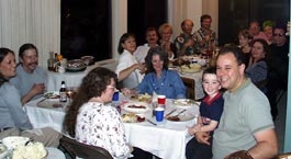 Guests at Thanksgiving dinner 1999